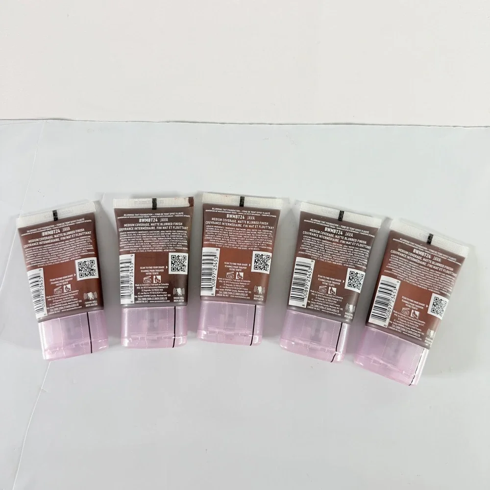 NYX Bare With Me Blur Foundation 24 Java Matte Full Coverage Lot of 5 New